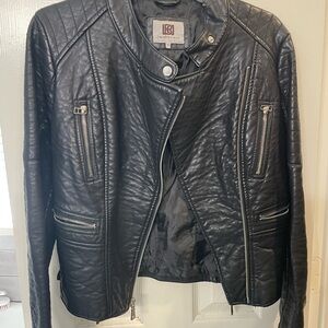 Laundry by Design Black faux Leather Jacket